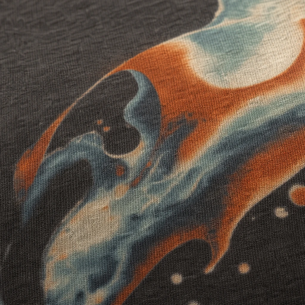 Digital print integrated into cotton fibres