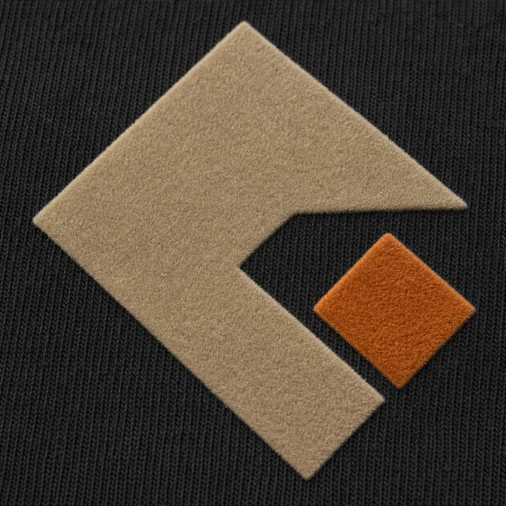 Velvet flock printing on cotton fabric