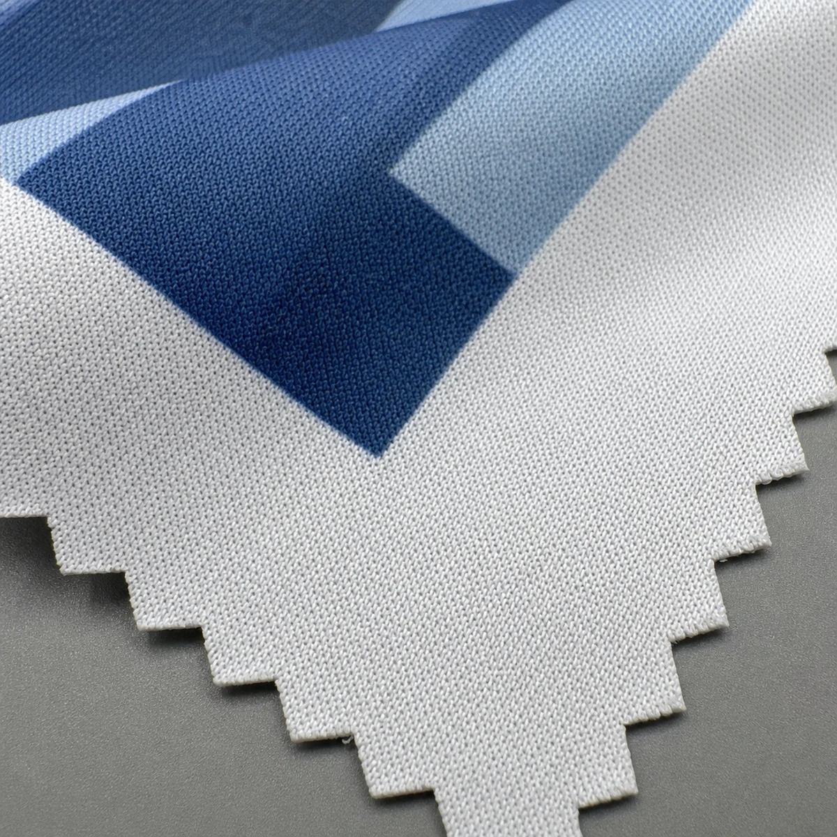 Polyester knit print sample used to review the digital print route