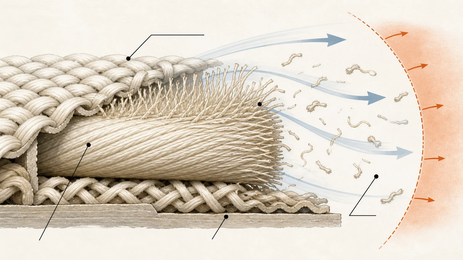 Cellulase acts on exposed cellulose at the yarn surface
