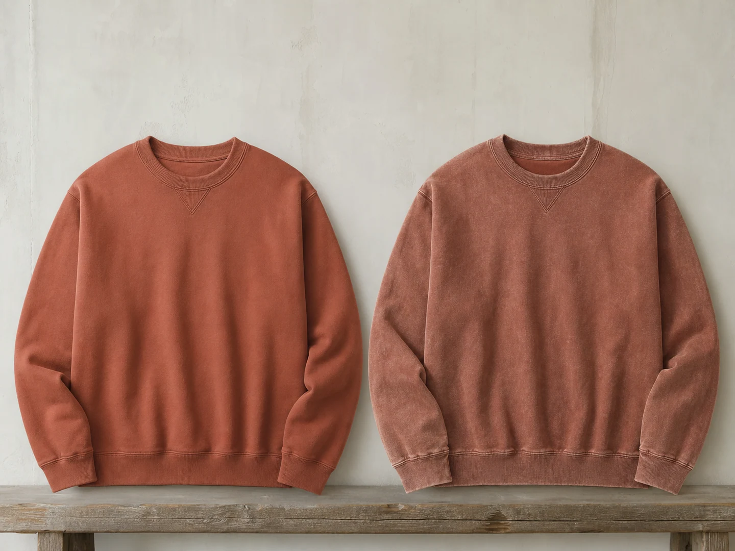 Reactive and pigment garment colour are separate routes