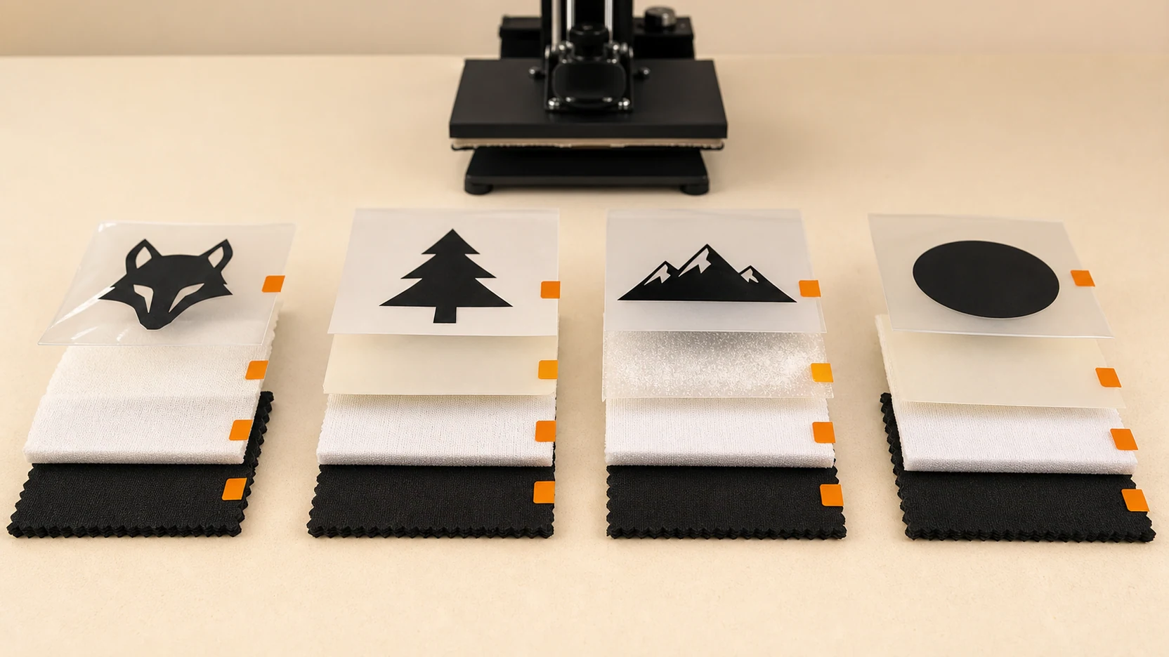 Simplified carrier, image and bonding structures for four heat-transfer routes