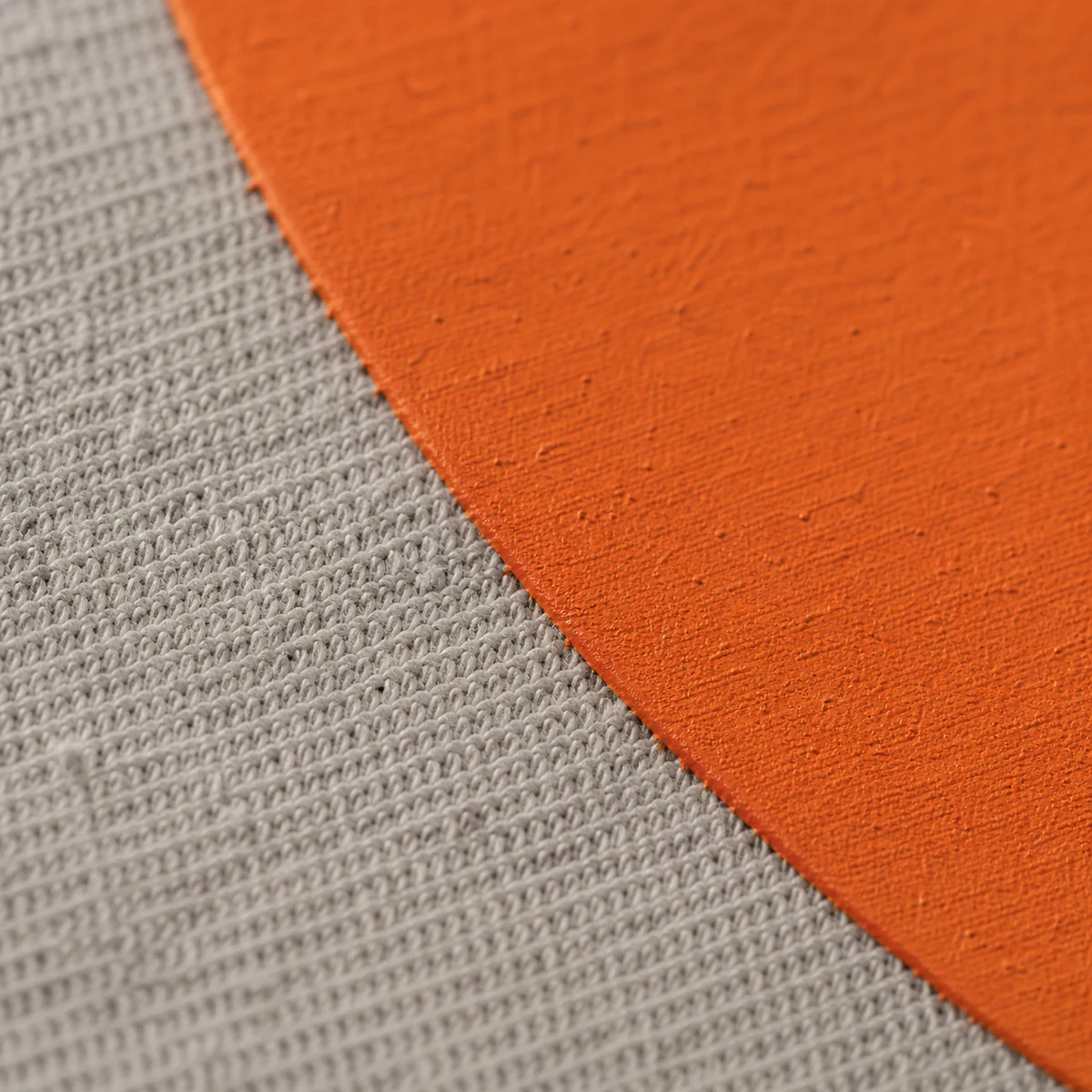 Close view of an opaque plastisol screen print on cotton jersey