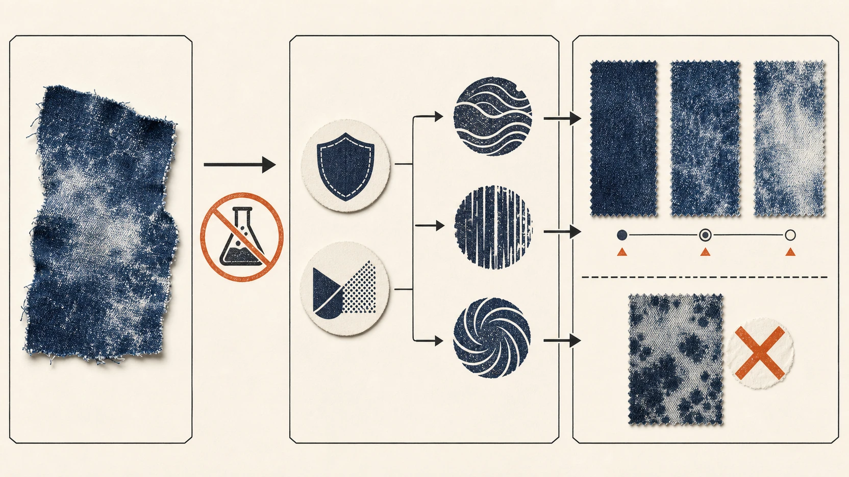 Diagram separating wash names from chemistry, application and approval
