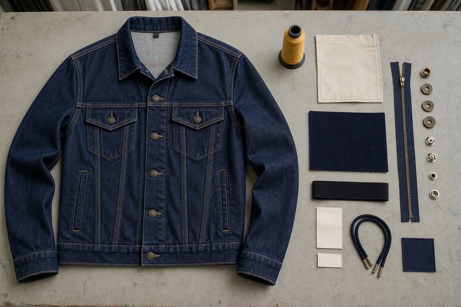 Complete garment components that must be tested through the wash route