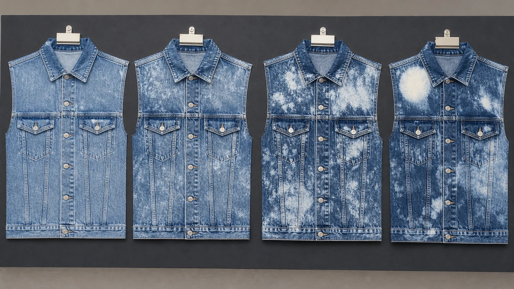 Physical minimum, target, maximum and reject wash samples