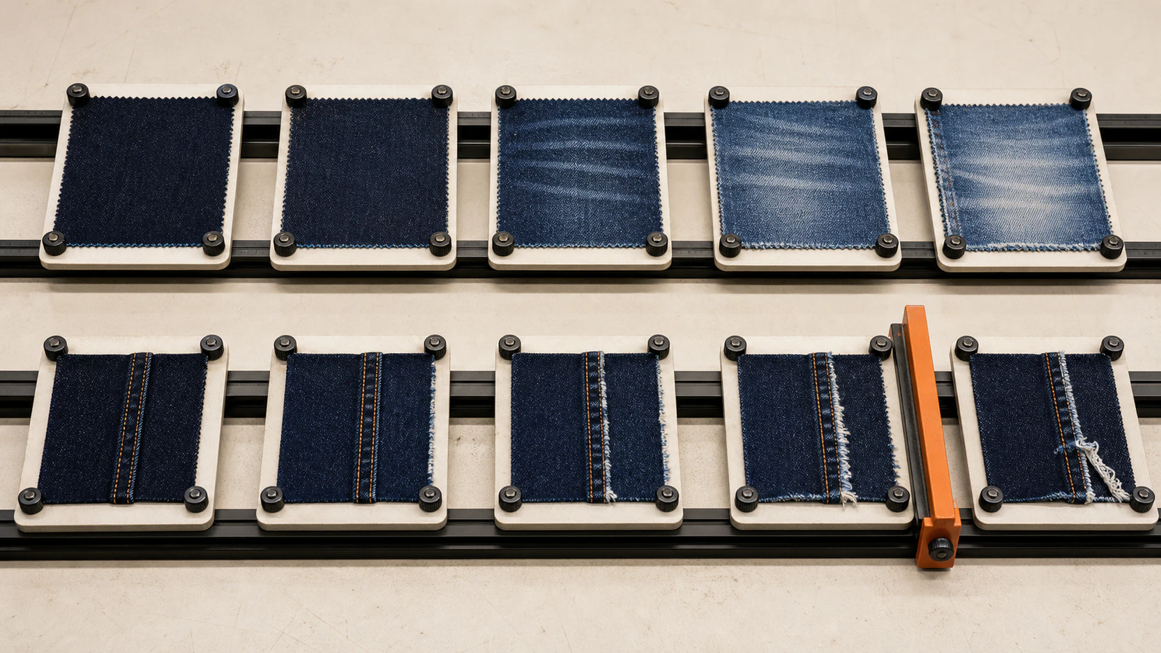 Visual Stone Wash gain compared with residual garment margin