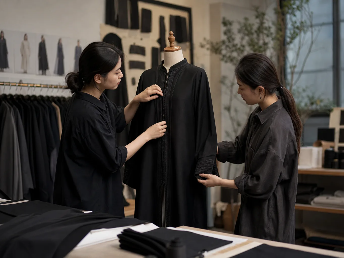 Abaya: fabric and trims sourcing