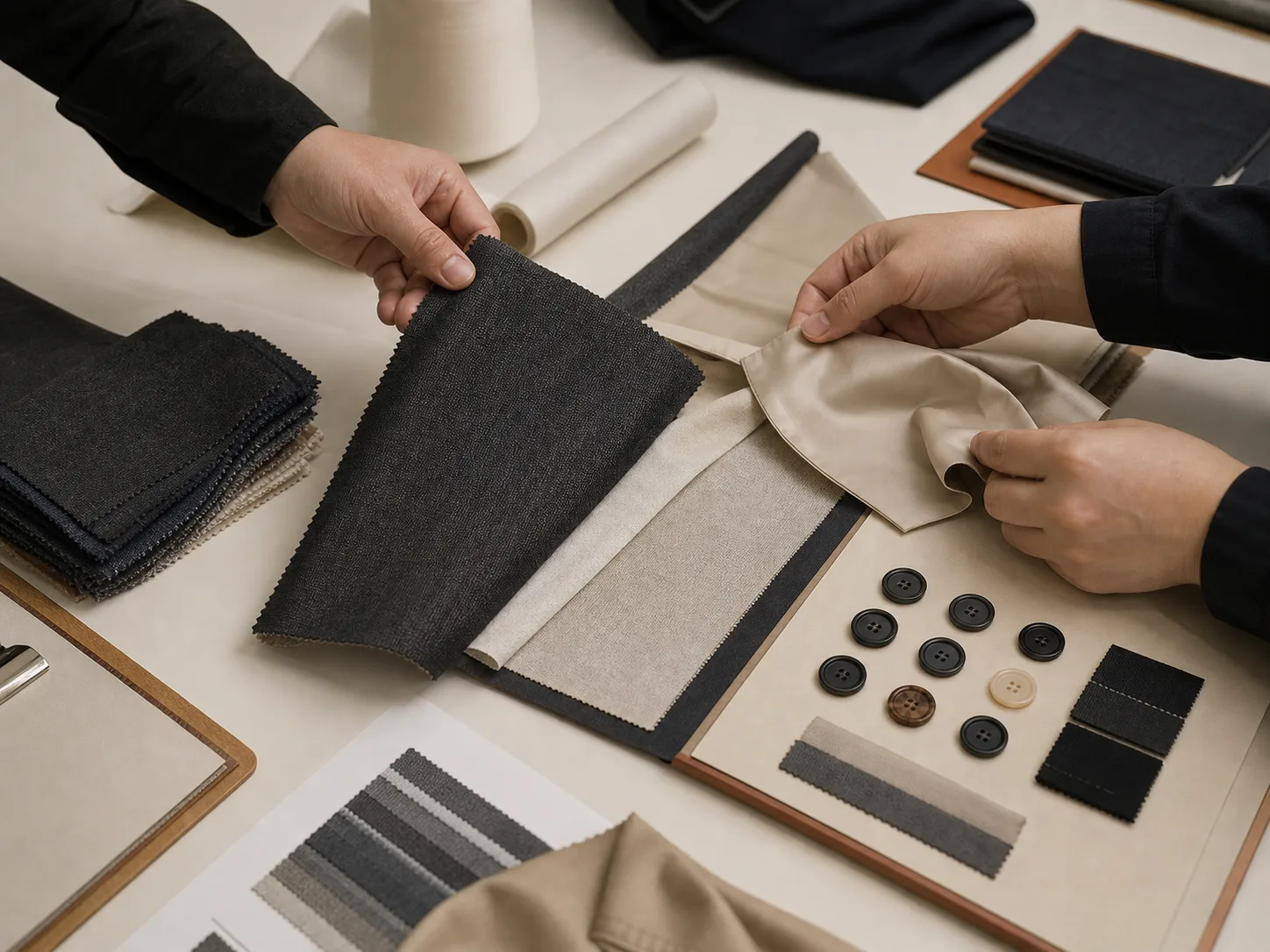 Blazers: fabric and trims sourcing