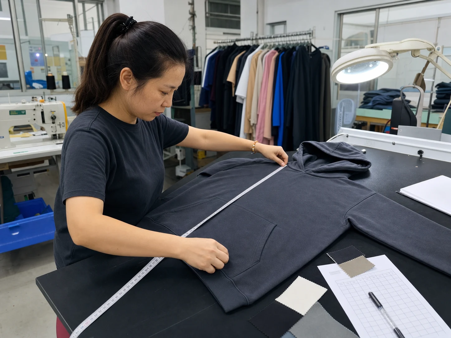Garment information arranged to support a direct project answer