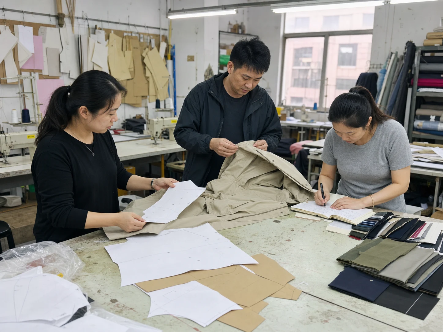 Apparel project details used to explain a manufacturing decision