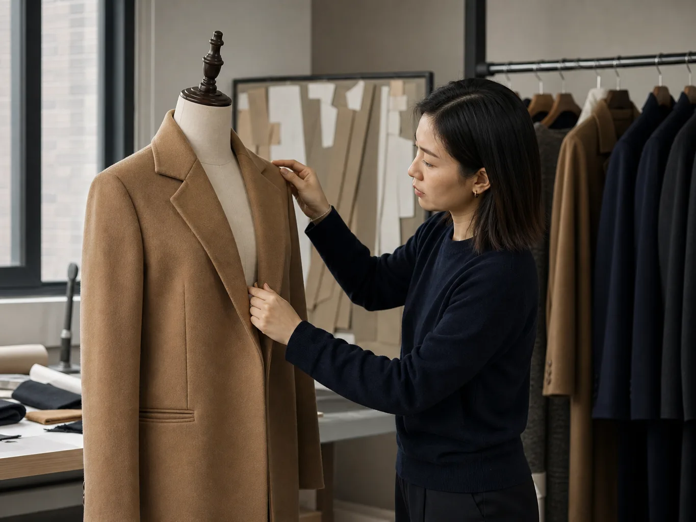 Coats: shoulder and collar