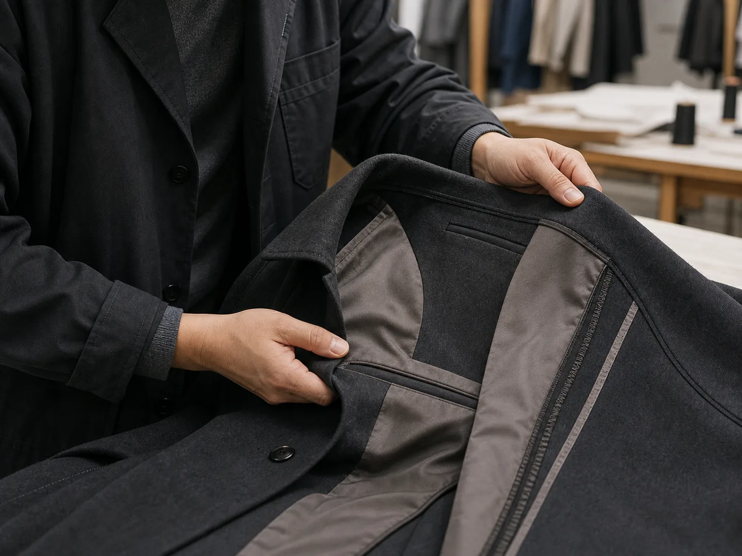 Coats: pockets and lining