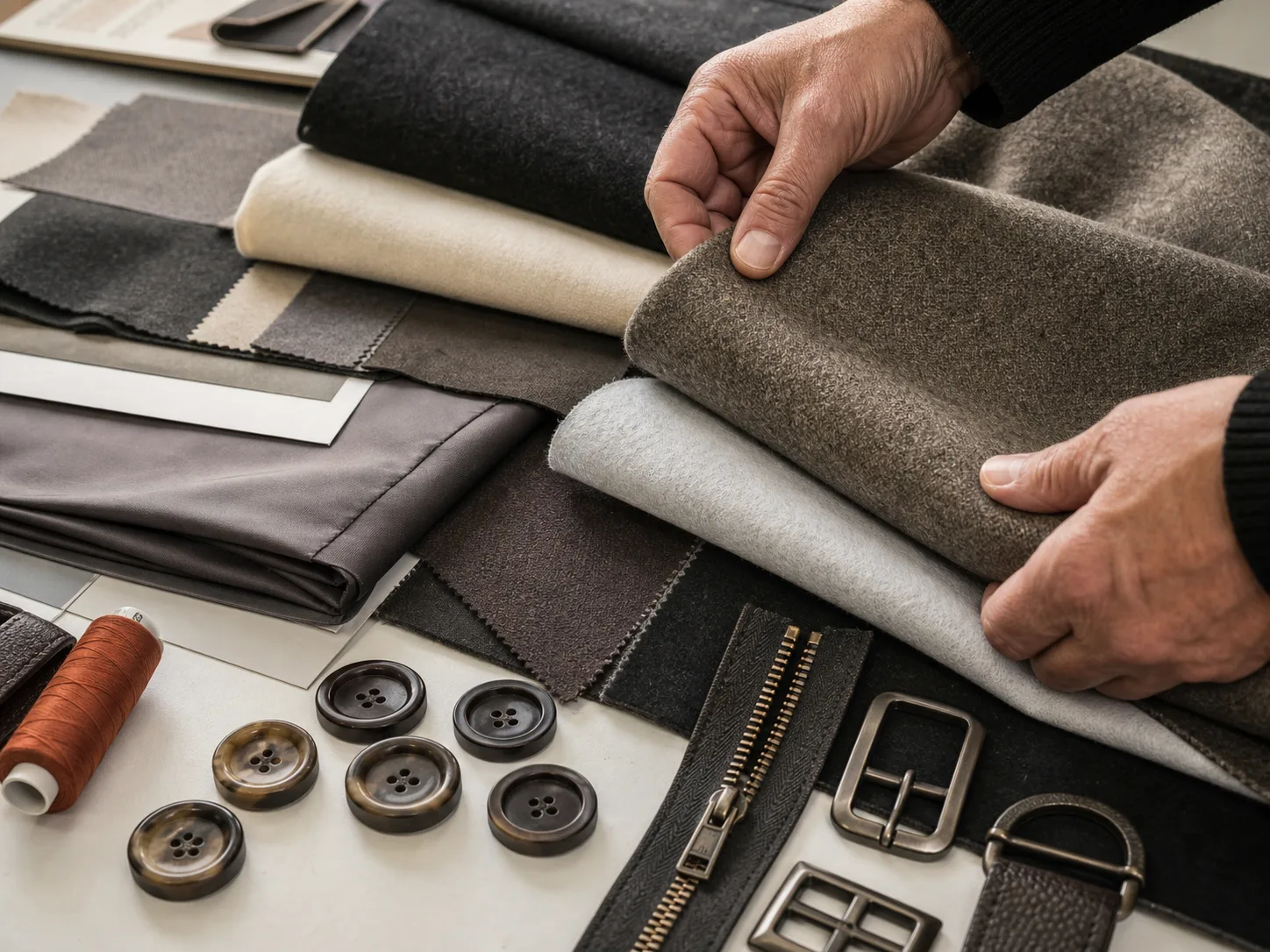 Coats: fabric and trims sourcing