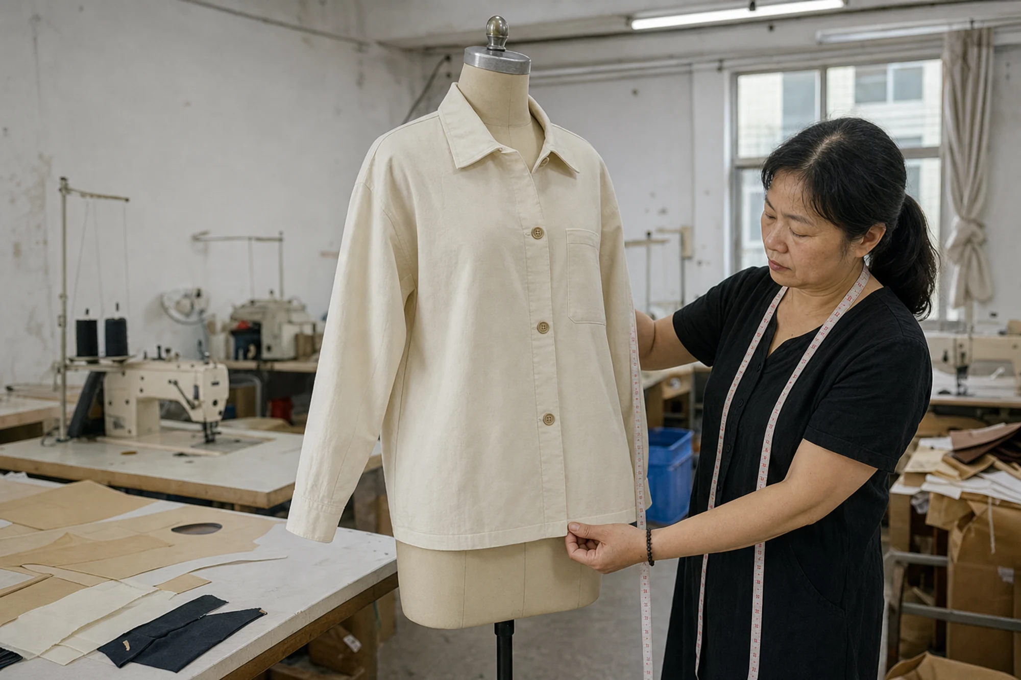 A project reference, sample garment or technical file used during apparel review, alternate view 2