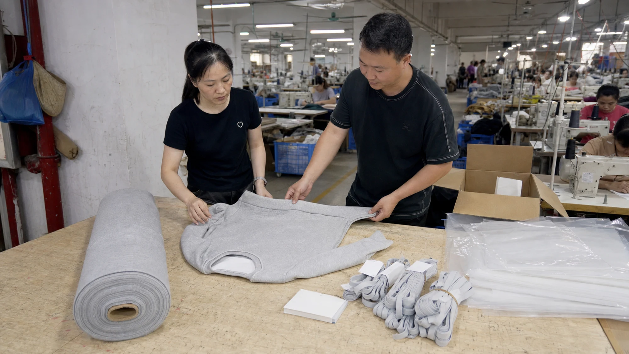 A distinct step in apparel development from brief review through production preparation, alternate view 6