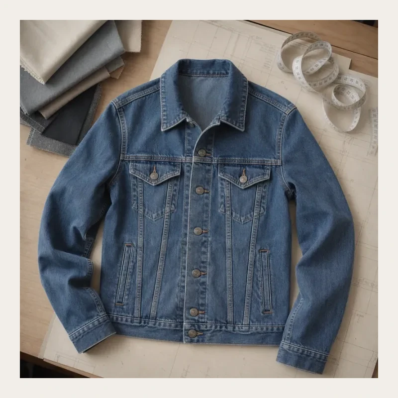 Blue denim jacket project preview generated for Canton Fashion.
