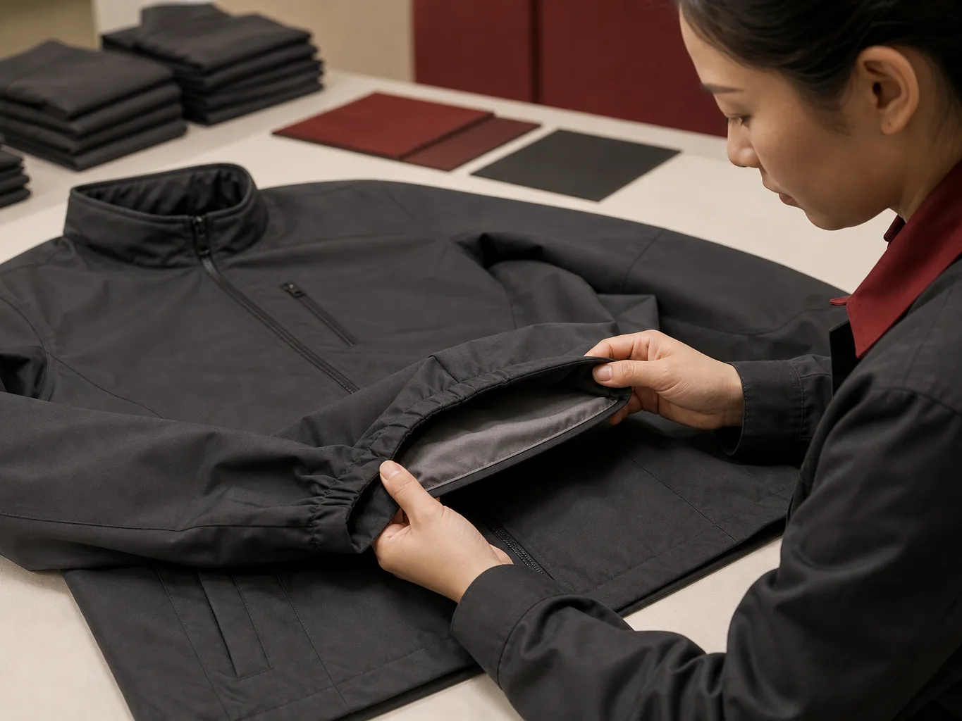 Jackets: seams and lining