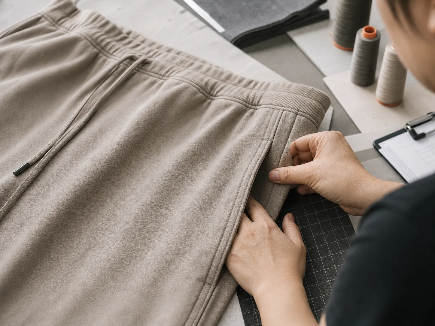 Joggers: pockets and seams