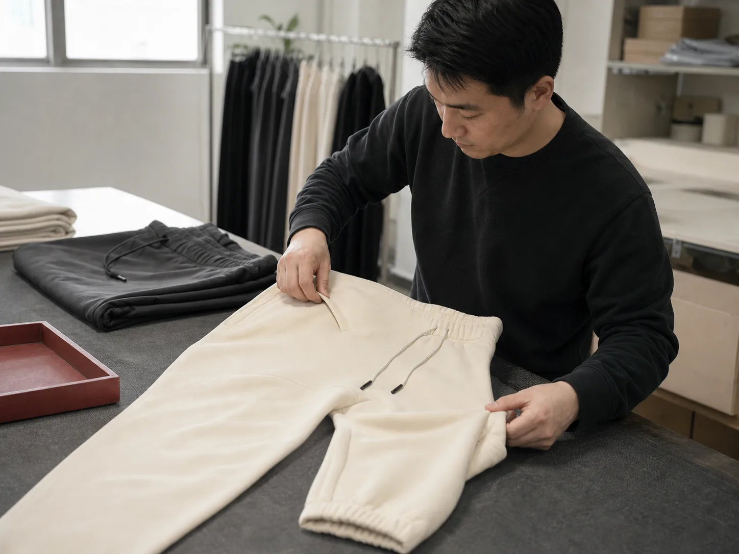 Joggers: cuff and finish