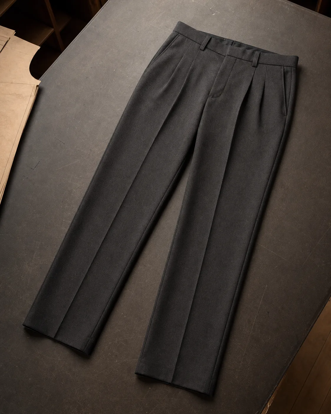 Pants: straight leg pants