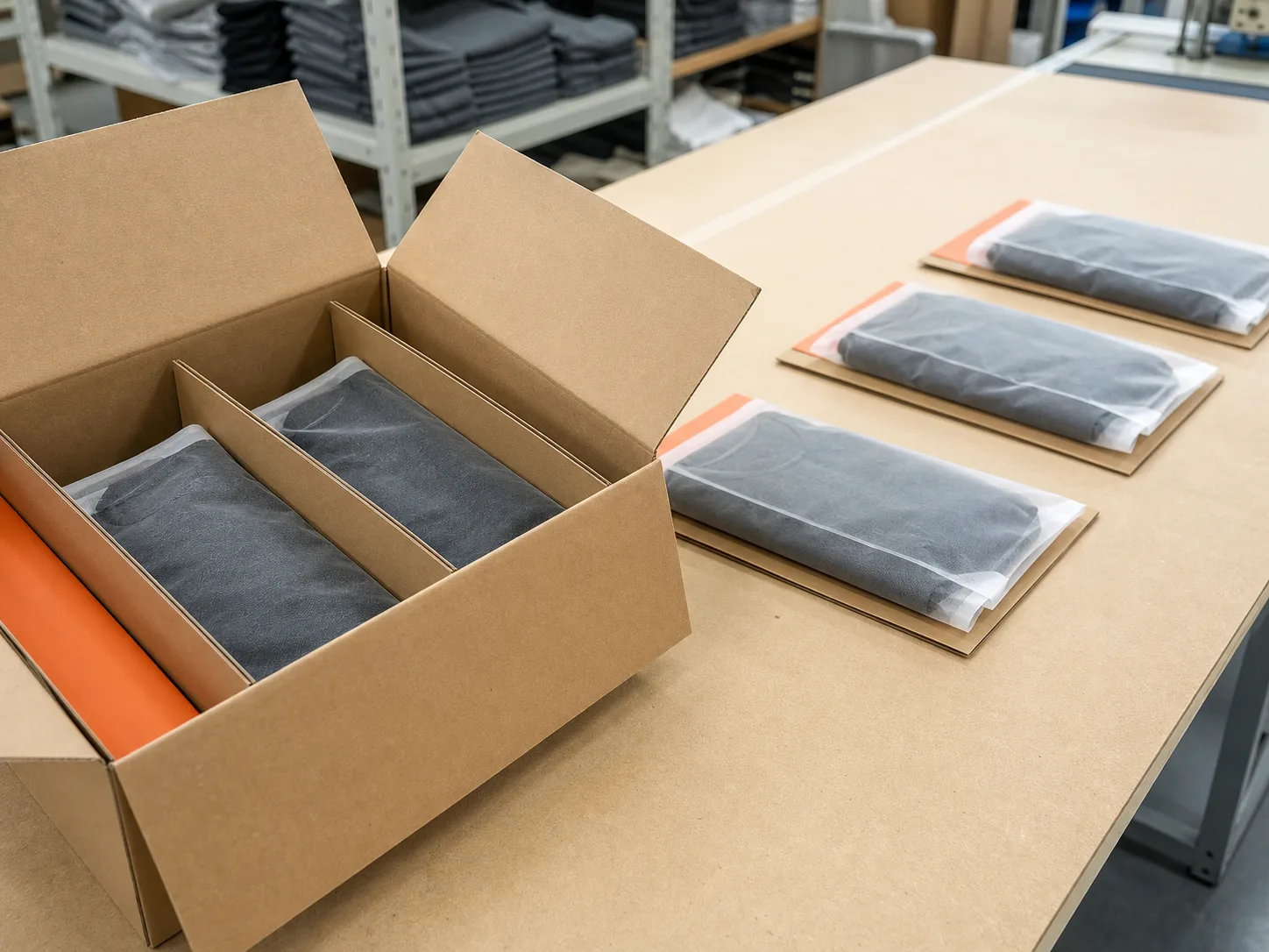 Custom apparel: final and packing