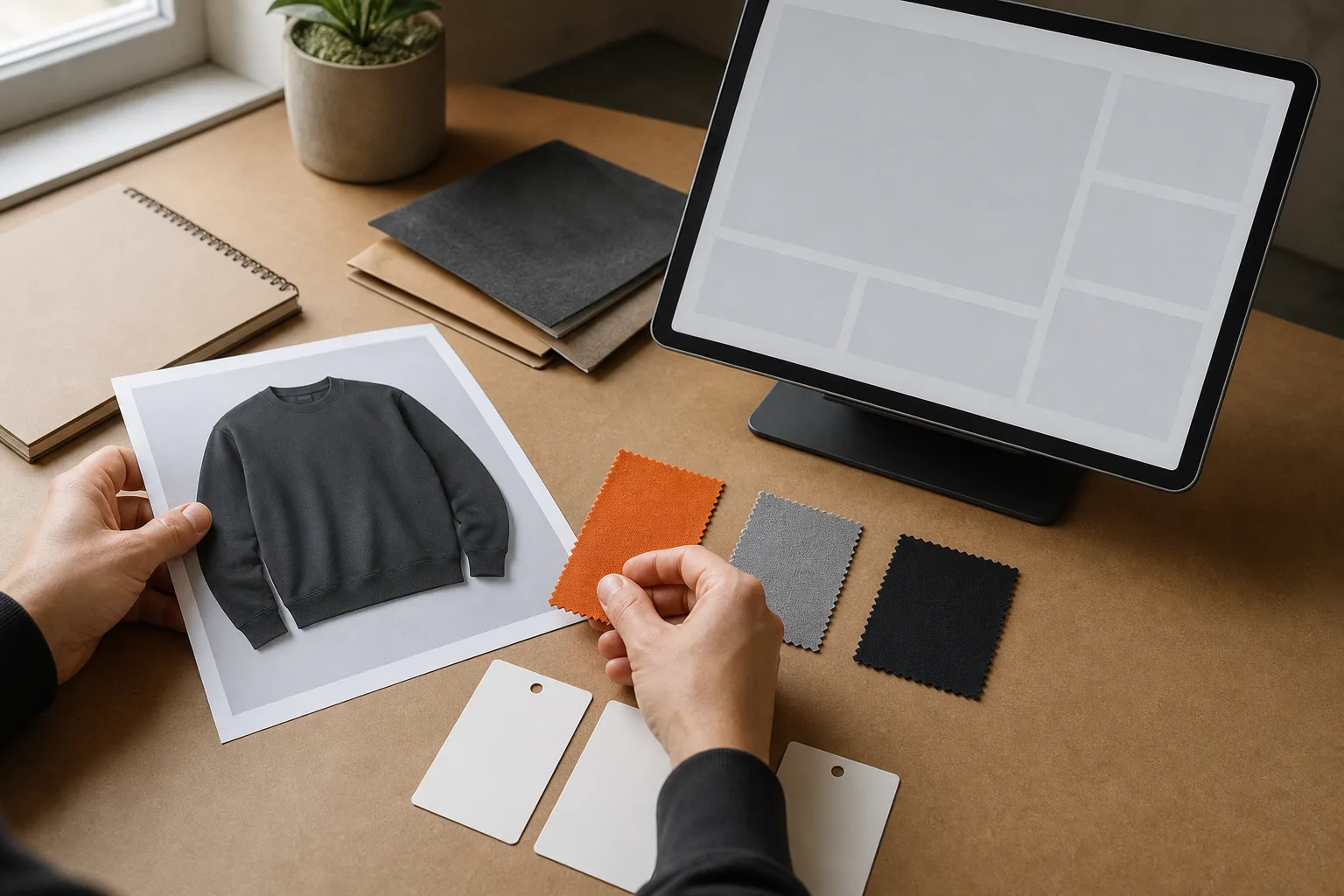 Custom apparel: product brief preparation