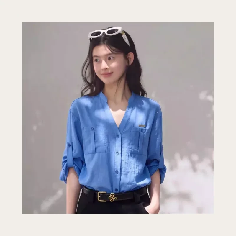 Blue woven shirt project photo supplied by Canton Fashion.