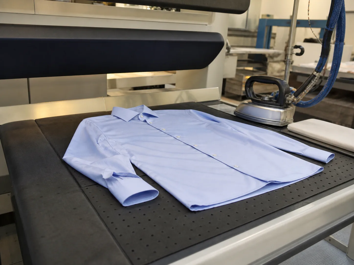 Shirts: buttons and pressing