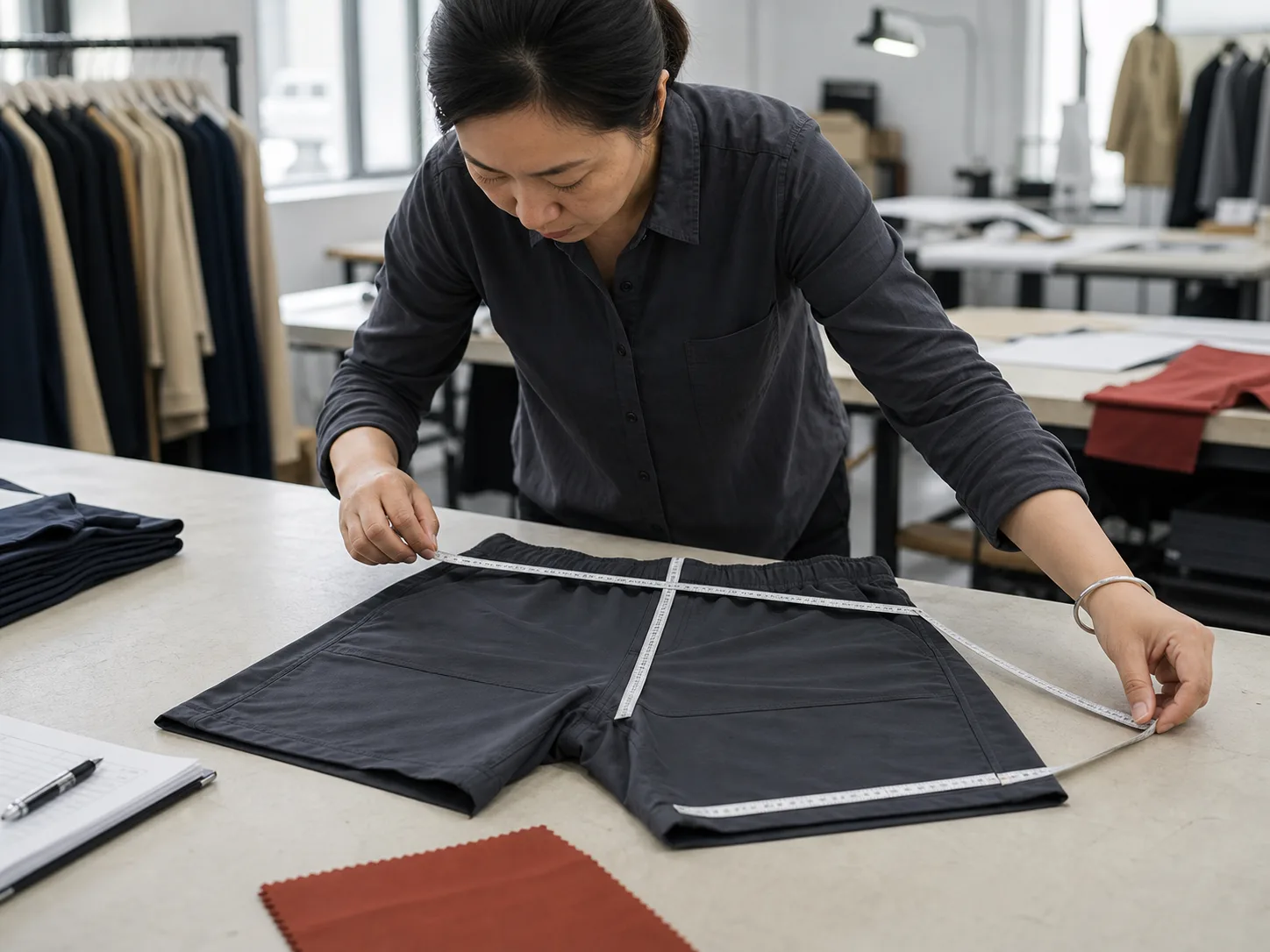 Shorts: pockets and waist