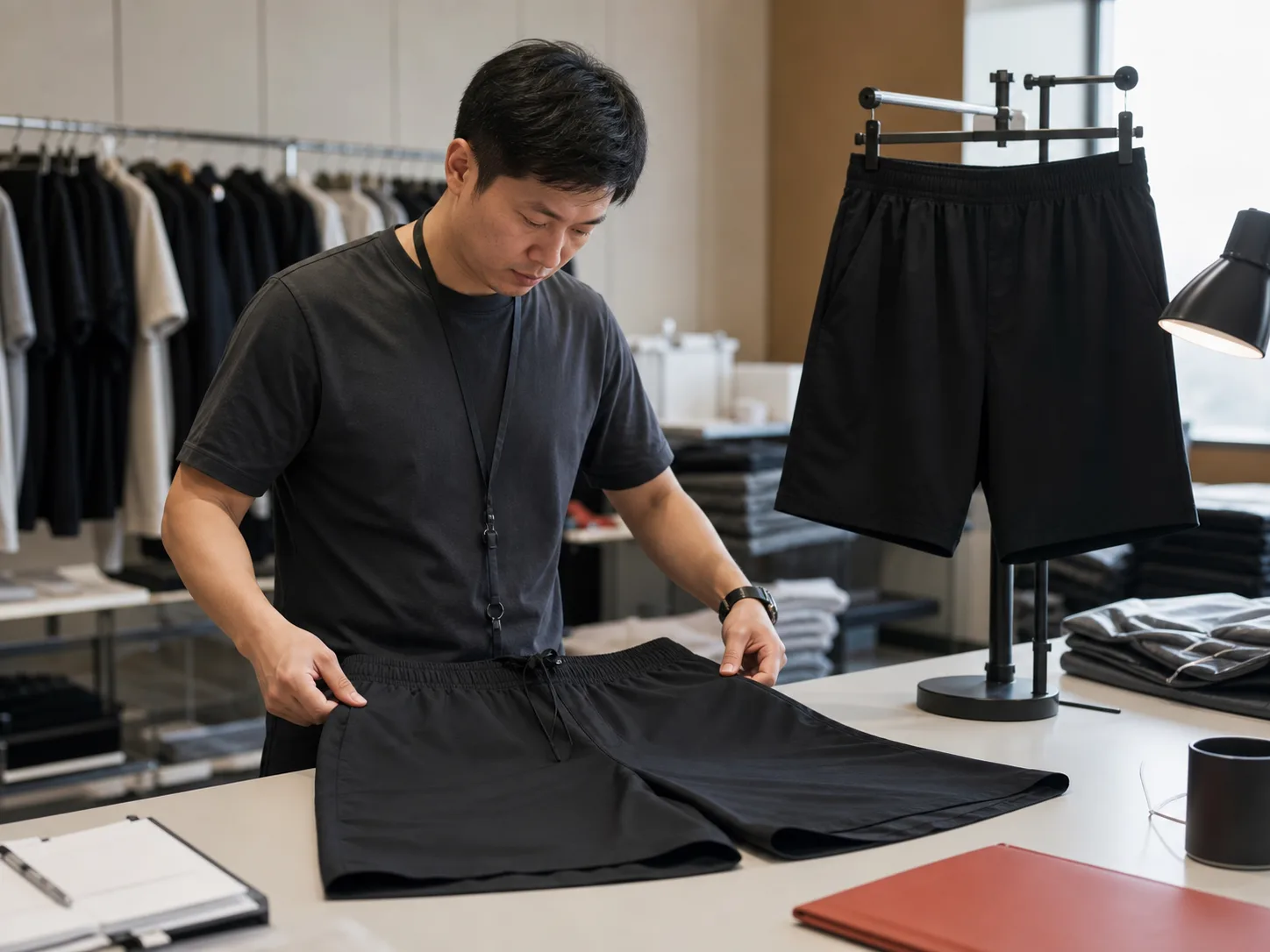 Shorts: hem and finish