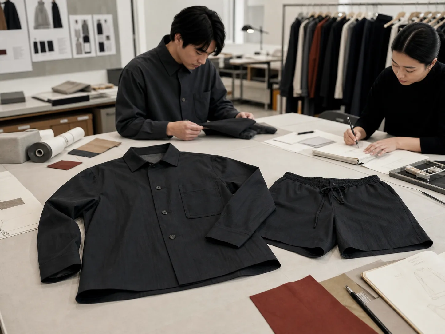 Shorts: pattern making and sampling